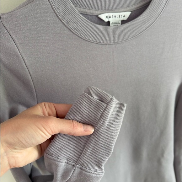 Athleta Coaster Luxe Sweatshirt Dress - Light Purple - Size Extra Small XS P - Picture 6 of 12